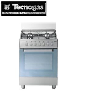 Cucina 60 X 50 Inox 4 Fuochi Gas 
Forno El. Multif. 6 F. Cl. A
Accensione Sotto Manopola 
Termocoppia Griglie Smaltate Coperchio In Cristallo Autofrenato Taratura: Gas Naturale Kit Gpl: In Dotazione Grill Elettrico Volume Forno 52 L  D53Nxs