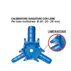 Calibratore Svasatore Con
Lame Per Tubo Multistrato D.
16-20-26 Mm  DCAL1626P