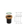 Dado Ottone Giallo Per Raccordi Pvc Sifone. 11/2"X40