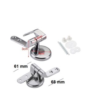 Coppia Cerniere Copriwater Universale Alette  54 Mm 57 Mm  Import  DGO-157