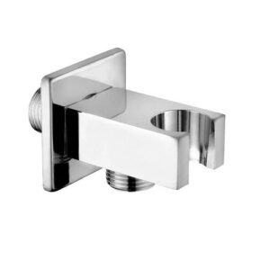Duplex fisso incasso QUADRO in ottone serie Glamour innesto conico 1/2 MM  DP3073003CR