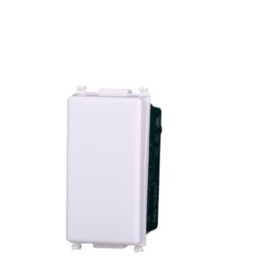 Pulsante unipolare 1P 10A compatibile Vimar Plana colore bianco Ettroit EV1001  EV1001
