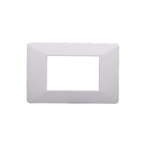 Placca serie Starlight, 3 moduli, plastica, bianca, compatibile con serie Vimar Plana - Ettroit EV83301