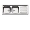 Lavello 116 Inox 2Vasche+Goc. Sinistro  Fh1162Milpc