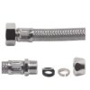 Flessibile inox  1/2" Femmina Uscita Ø 10 Bicono. 35 Cm