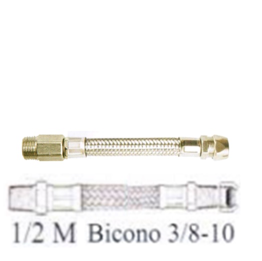 Flex Inox 1/2"X10X20 M.Prol.F.