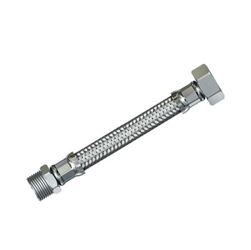 Flex inox Ø 1/2" MF. 100 Cm.