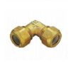 Gomito Doppio Anello Teflon  Bicono Rame. 10 (3/8")