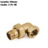 Gomito Ottone Giallo 3 Pezzi  MF Da 1"  G3G1Mf