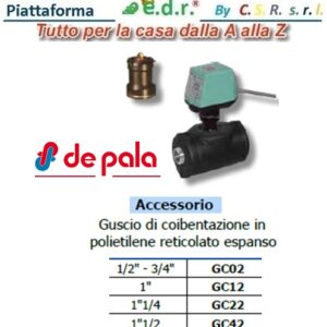 Guscio Di Coibentazione Per Valvola Motorizzata A 2 Vie D. 1/2".3/4"  GC02
