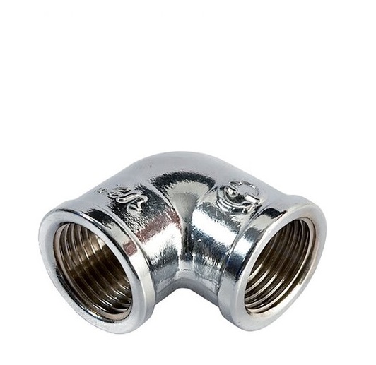 Gomito Ottone Cromato FF Da 3/8"