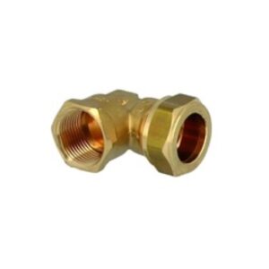 Gomito Femmina 1/2"X12 A Stringere Ogiva In Ottone  GF12X12OO