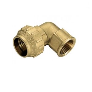Gomito Femmina Politilene D. 11/2" X 50 Per Acqua E Gas Ogiva In Ottone  GF50PO