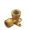 Gomito Femmina Flangiato Anello Teflon  Bicono Rame. 1/2"X16