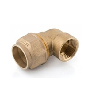 Gomito Femmina Politilene Anello In Ottone  D. 1"1/4 X 40"  GFPHB40