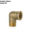 Gomito Ottone Giallo MF Da 1"