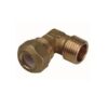 Gomito Maschio Anello Teflon  Bicono Rame. 3/4"X16