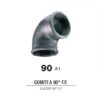Gomito FF Figura 90 Zincato. 1"