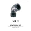 Gomito MF Figura 92 Zincato. 1/2"