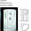 Box B.Co Circolare 90X90 Hydro E Soffione 5 Mm Zx  Hsb90