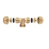 Tee 2  Lati  Con Oring Uscita 1/2" Maschio D. 16  Ig601Md16