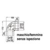 Curva 90° Coassiale 60-100 Per Caldaie Convenzionali  Kcc610B1