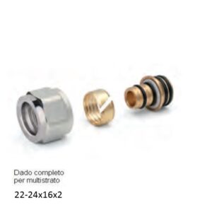 Kit Completo Dado E Inserto  22-24X16X2 Multistrato  KCM16