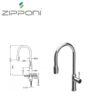 Lavello Cucina Bg De 2F Hide Cromo  Ki510Cr00Kz