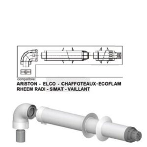 Kit Scarico Fumo Tipo Vaillant Kit 8 Coass. C /Ter.Pbt 1,00  KSFTV