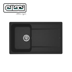 Life 400 860X500 Mm 1 Vasche C/Gocciolatoio 40 Nero  LG240040