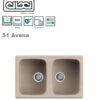 Master 350 790X500 Mm 2 Vasche 51 Avena  Lgm35051