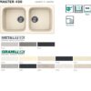 Master 450 860X500 Mm 2 Vasche 62 Bianco Antico  Lgm45062