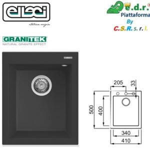 Quadra 100 Standard 410X500 Mm 1 Vasca 59 Antracite  LGQ10059