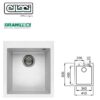 Quadra 100 Standard 410X500 Mm 1 Vasca 68 Titano  Lgq10068