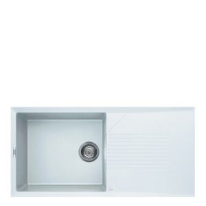 Tekno 480 1000X500 Mm 1 Vasca C/Gocciolatoio 68 Titano  LGT48068