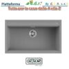 Lavello Best 360 86X51 1Vg Metal M73 Cemento