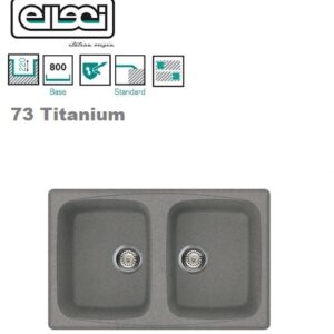 Master 350 790X500 Mm 2 Vasche 73 Titanium  LMM35073