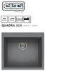 Quadra 105 Standard 57X50 Mm 1 Vasca 73 Titanium  Lmq10573