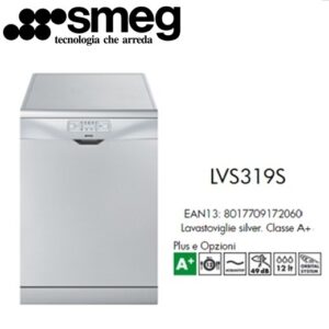 Lavastoviglie Lvst Smeg Sil.Zz 12 Cop. A+ D. 85X59,8X60 Cm  Lvs319S