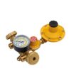 Minicentralina Gas Con Regolatore di Alta e Bassa Pressione 2 Vie con Manometro. Reg 4 Kg Bp+AP con Flessibili