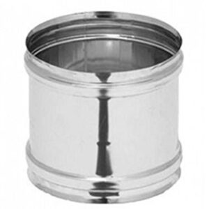 Manicotto Raccordo Di Giunzione Monoparete Per Canna Fumaria In Acciaio Inox Femmina Femmina D. 80  MFFI80