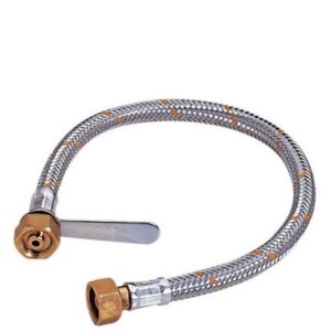 Manichetta Gas Da 80 Cm Inox  MG80