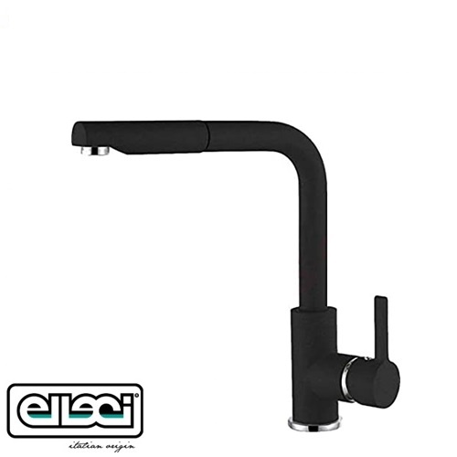 Miscelatore Cucina Con Doccetta Estraibile Mix Elleci C02. 40 Nero