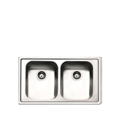 Lavello Melodia 2V. 50.86 H.16 Spazzolato Ml862Ibc