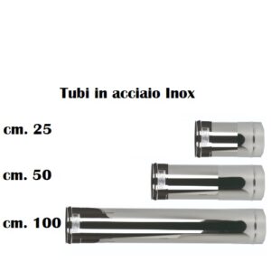Tubo Acciaio Inox Cm. 050 D. 80  MLA500080