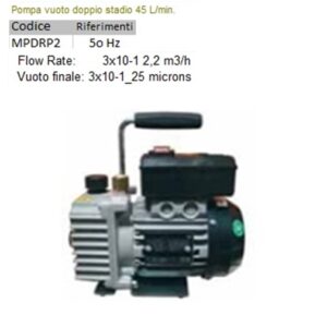 Pompa Vuoto Doppio Stadio 45 L  MPDRP2