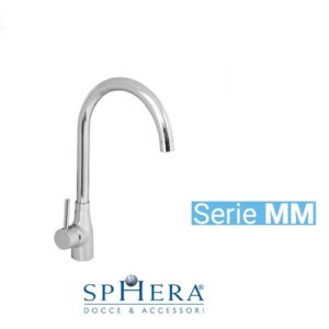 Lavabo Cucina Canna Alta Serie Mm Cromo  MXCUMCMMCCR