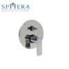 Rubinetto Miscelatore Mix Monocomando Bagno Serie HH. Incasso Doccia Con Deviatore Rosone Tondo Cromo