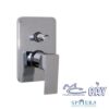 Rubinetto Miscelatore Mix Monocomando Bagno Serie NX. Incasso Doccia Con Deviatore Rosone Quadro Cromo