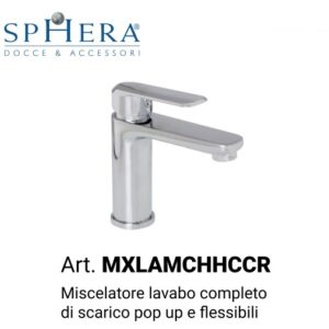 Lavabo Monocomando Cromato Serie Hh  MXLAMCHHCCR